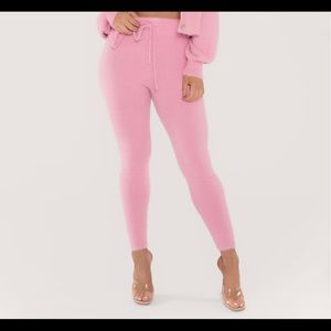Meshki Pink Fluffy Leggings